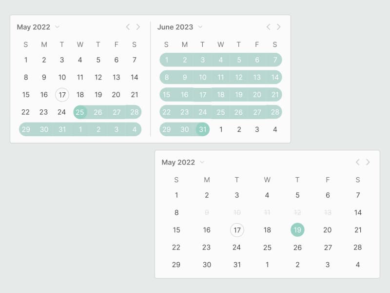 Responsive Date Pickers