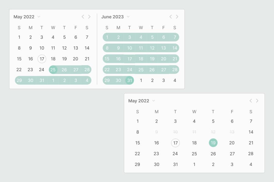 Responsive Date Pickers